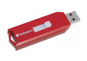 STORE 'N' GO USB FLASH DRIVE 32 GB RED by Verbatim