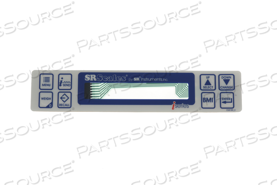 MEMBRANE SWITCH ASSEMBLY, MICROBAN, FOR USE WITH: FOR BMI/EMR SCALES by SR Instruments