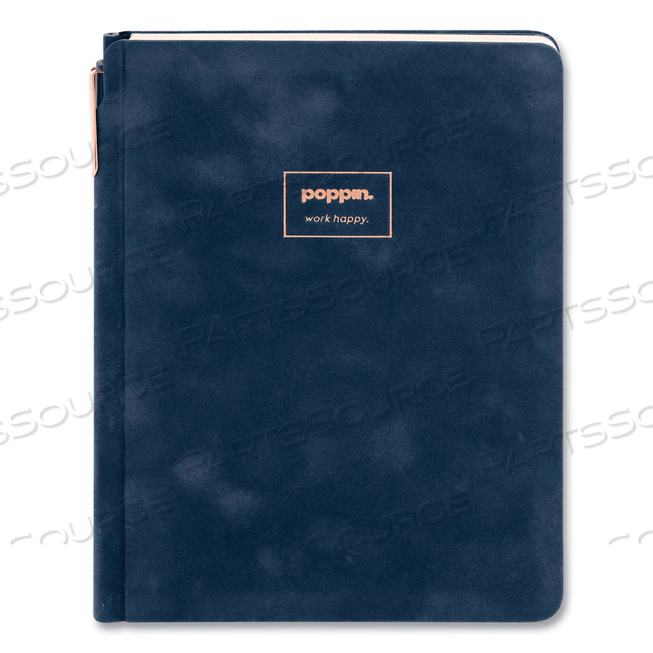 VELVET SIDEKICK PROFESSIONAL NOTEBOOK, 1 SUBJECT, WIDE/LEGAL RULE, STORM BLUE COVER, 8.25 X 6.25, 80 SHEETS 