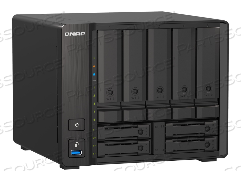 TS-H973AX-32G, NAS SERVER, 9 BAYS, SATA 6GB/S, RAID 0, 1, 5, 6, 10, 50, JBOD, 60, RAID TP, RAM 32 GB, 2.5 GIGABIT ETHERNET / 10 GIGABIT ETHE by QNAP Security