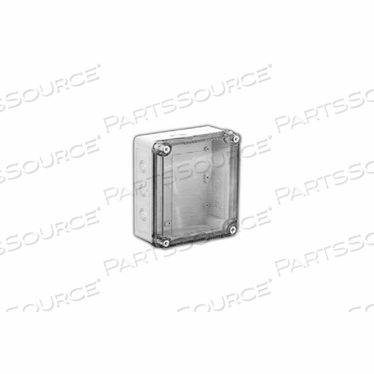 VM553CTK VM 5" X 5" X 3" NON-METALLIC ENCLOSURE, TRANSPARENT COVER, KNOCKOUTS - MIN QTY 4 by Vynckier Enclosure Systems VM553CTK VM 5" X 5" X 3" NON-METALLIC ENCLOSURE, TRANSPARENT COVER, KNOCKOUTS - MIN QTY 4 by Vynckier Enclosure Systems