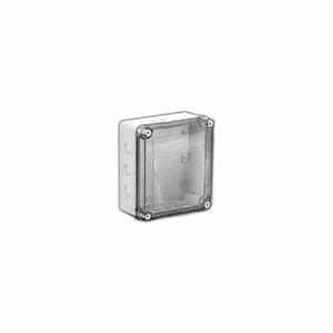 VM553CTK VM 5" X 5" X 3" NON-METALLIC ENCLOSURE, TRANSPARENT COVER, KNOCKOUTS - MIN QTY 4 by Vynckier Enclosure Systems VM553CTK VM 5" X 5" X 3" NON-METALLIC ENCLOSURE, TRANSPARENT COVER, KNOCKOUTS - MIN QTY 4 by Vynckier Enclosure Systems