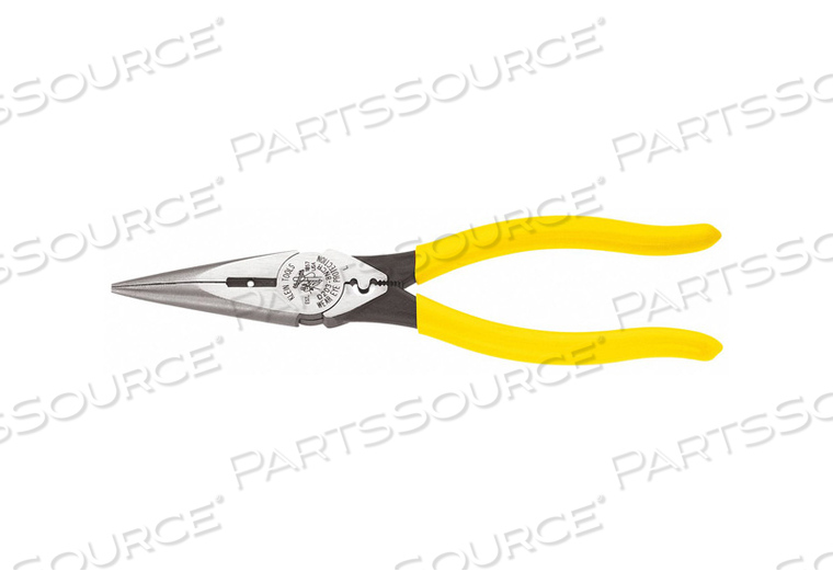 PLIER, NEEDLE NOSE SIDE CUTTERS WITH STRIPPING AND CRIMPING by Klein Tools