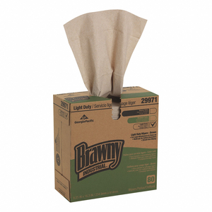 DRY WIPE 9-1/4 X 16-3/4 BROWN PK10 by Brawny