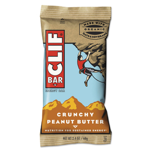 ENERGY BAR, CRUNCHY PEANUT BUTTER, 2.4 OZ, 12/BOX by CLIF Bar