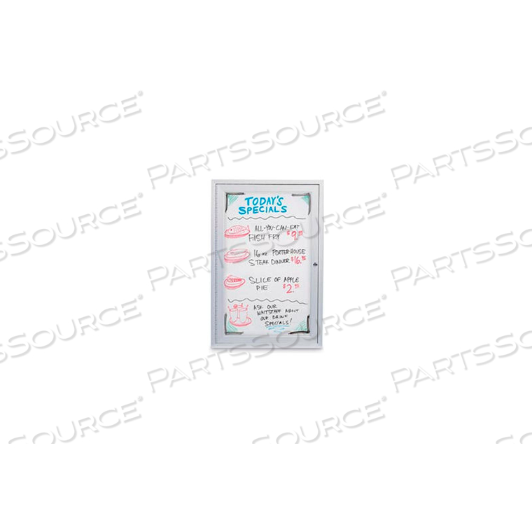 48"W X 36"H 2-DOOR OUTDOOR ENCLOSED PORCELAIN ON STEEL BOARD by United Visual Products