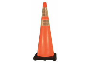 CONE 36IN 6IN/4INCOLLAR RED/ORANGE by Cortina