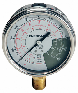 PRESSURE GAUGE 0 TO 10000 PSI 4IN 1/2IN by Enerpac PRESSURE GAUGE 0 TO 10000 PSI 4IN 1/2IN by Enerpac