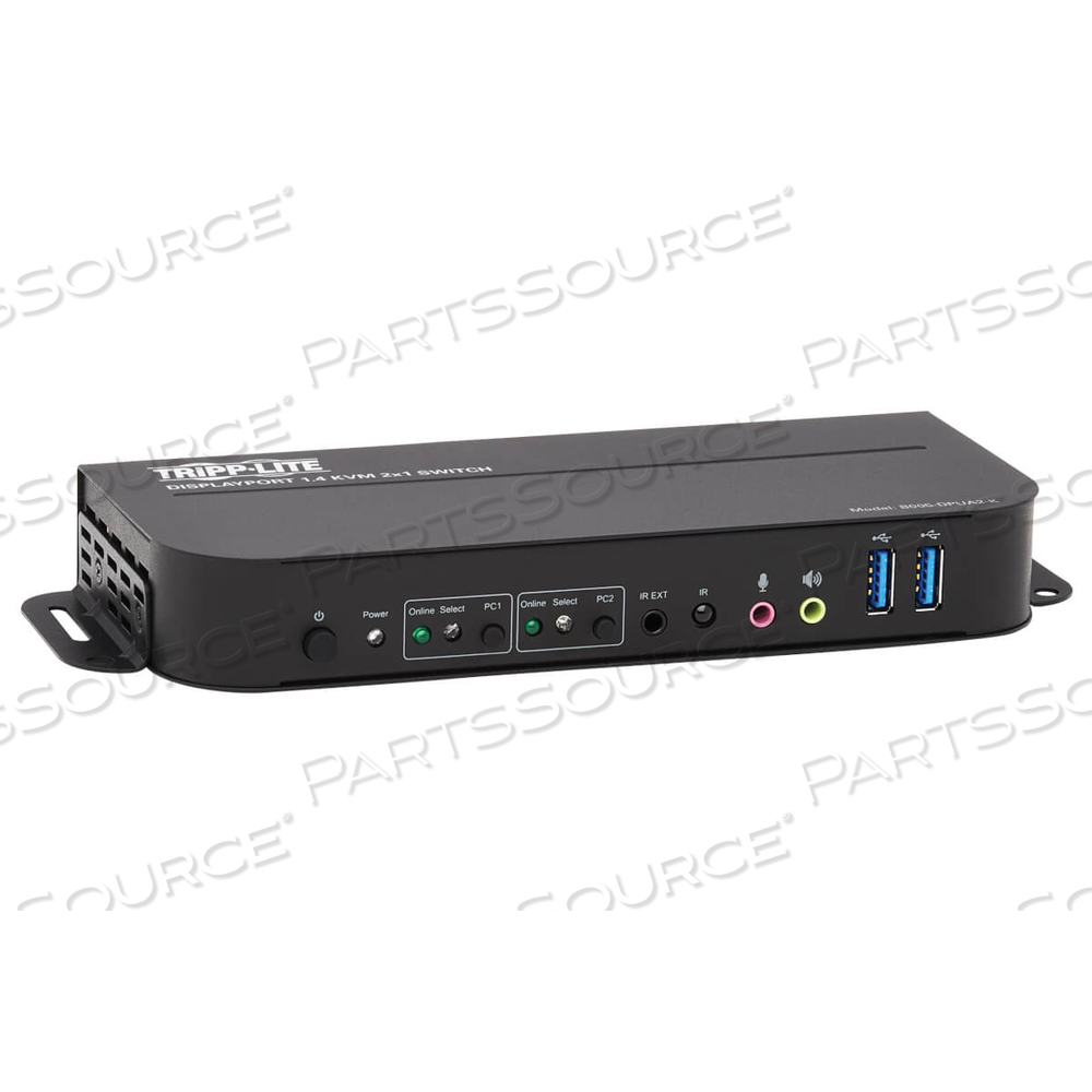 DISPLAYPORT USB KVM SWITCH 2-PORT 4K 60HZ HDR DP 1.4 USB CABLES by Tripp Lite