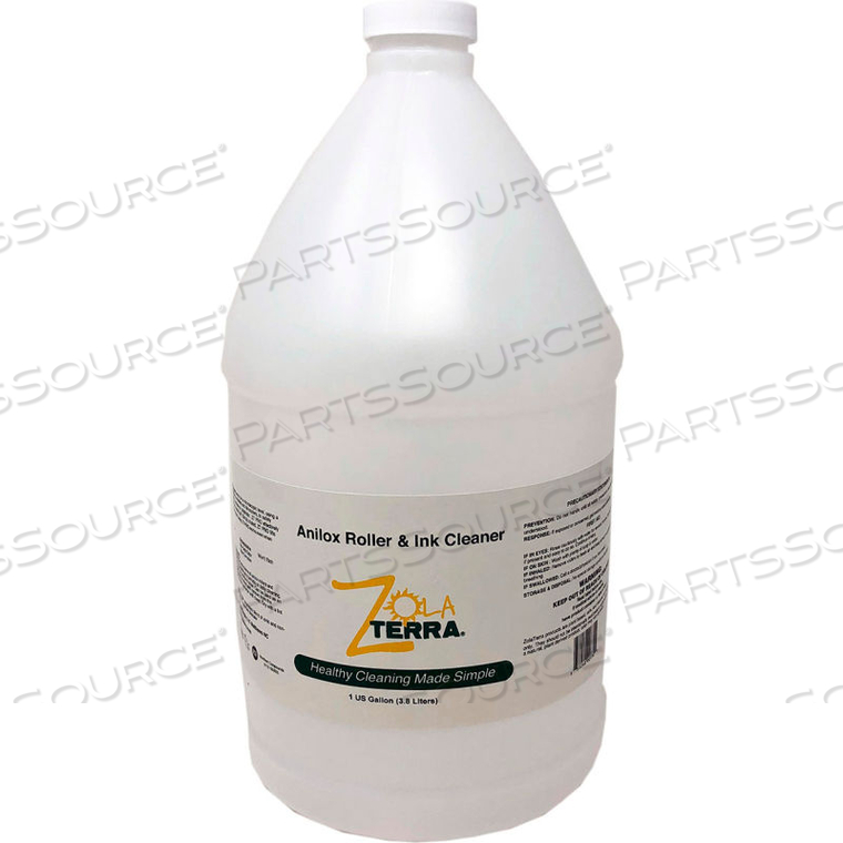ZOLATERRA ANILOX ROLLER & INK CLEANER, GALLON BOTTLE, 4 BOTTLES by Super Simple LLC ZOLATERRA ANILOX ROLLER & INK CLEANER, GALLON BOTTLE, 4 BOTTLES by Super Simple LLC