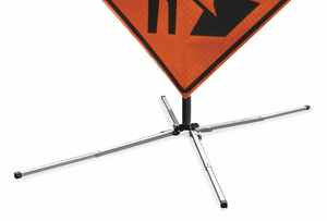 SIGN STAND TRAFFIC SPRING BASE ALUM by Dicke