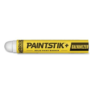 PAINTSTIK+ GALVANIZER SOLID PAINT MARKER, 11/16 IN DIA X 4.75 IN L, WHITE by Markal