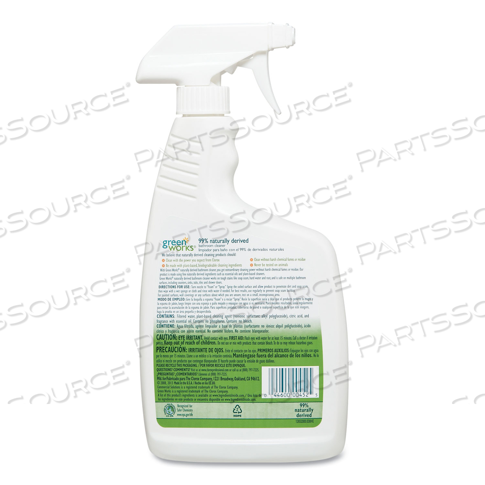 BATHROOM CLEANER, 24 OZ SPRAY BOTTLE, 12/CARTON 