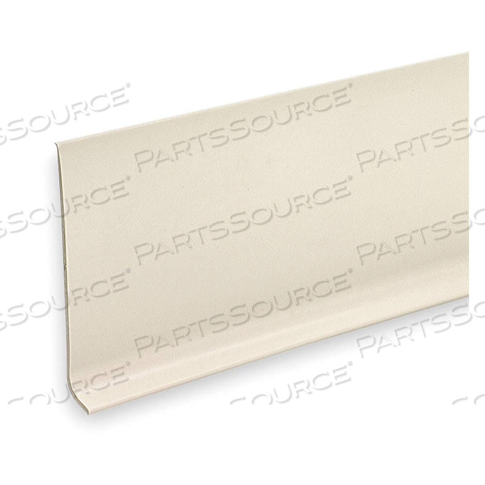 WALL BASE MOLDING, ALMOND, PVC VINYL, 60 FT OVERALL LG, 4 IN OVERALL HT, ROLL, COVED by Approved Vendor