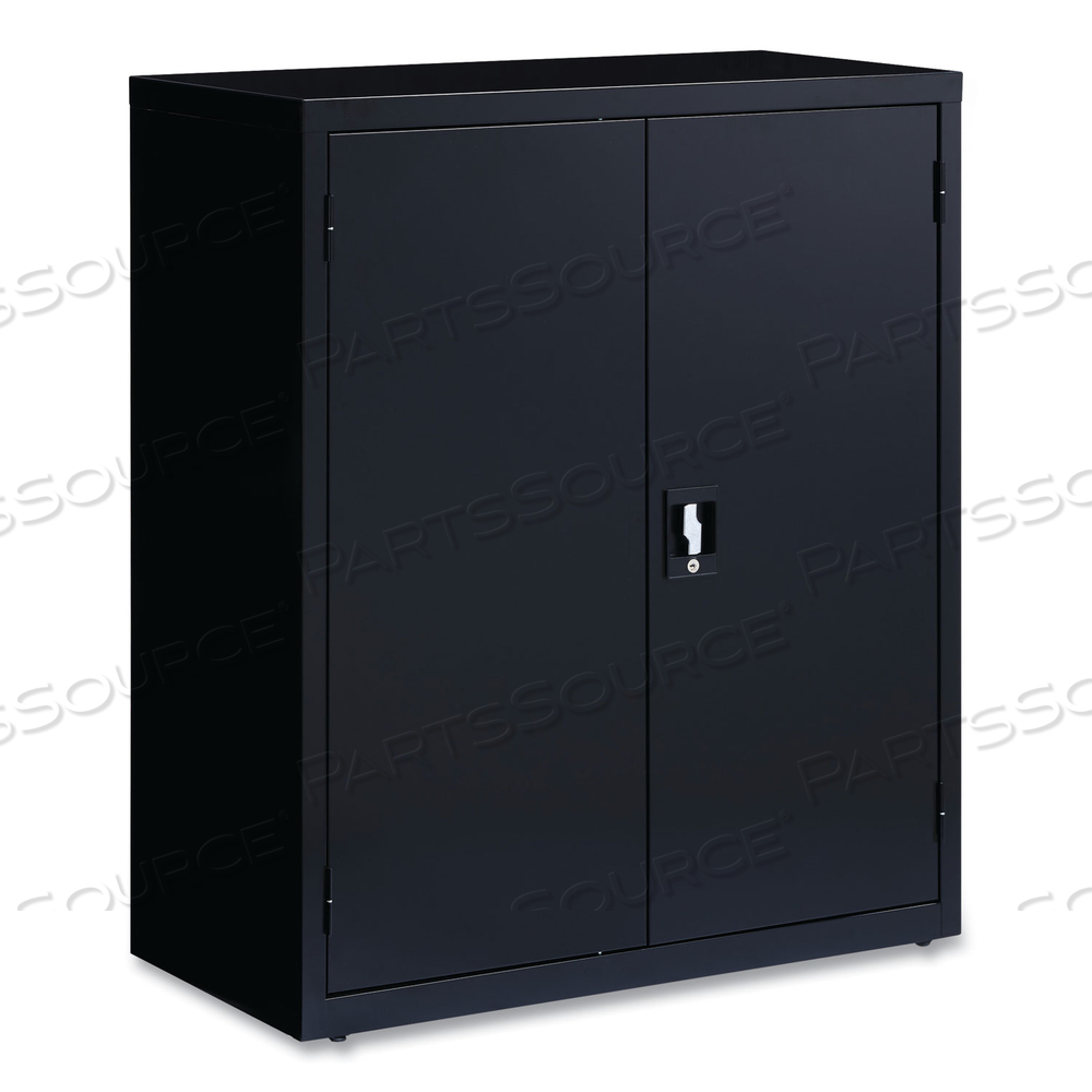 FULLY ASSEMBLED STORAGE CABINETS, 3 SHELVES, 36" X 18" X 42", BLACK 