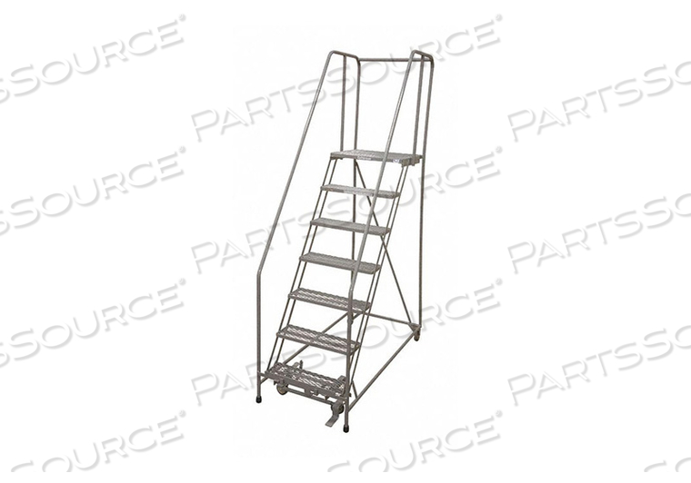 ROLLING LADDER STEEL 100IN. H. GRAY by Cotterman ROLLING LADDER STEEL 100IN. H. GRAY by Cotterman