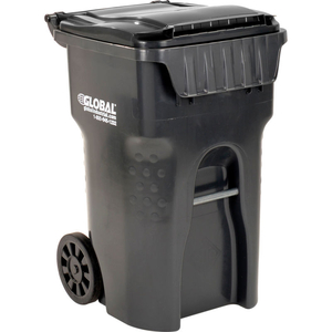 MOBILE TRASH CONTAINER, 65 GALLON GRAY by Otto Environmental Systems