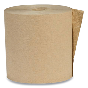 RECYCLED HARDWOUND PAPER TOWELS, 7.87" X 700 FT, KRAFT, 12 ROLLS/CARTON by Eco Green