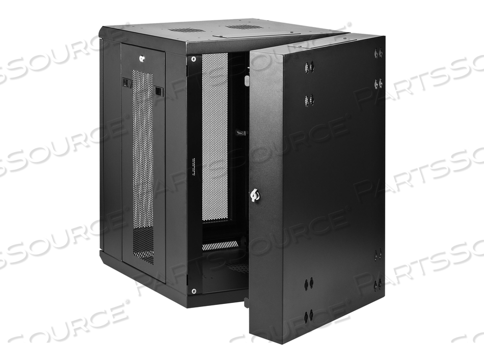 15U 19IN WALL MOUNT NETWORK CABINET - SWITCH DEPTH RACK ENCLOSURE- 180 HINGED D by StarTech.com Ltd.