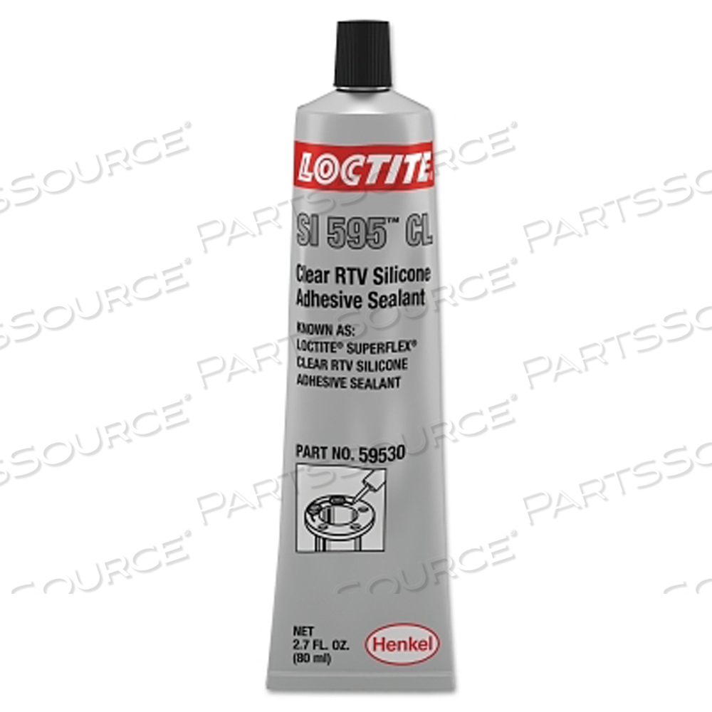 SUPERFLEX RTV, SILICONE ADHESIVE SEALANT, 80 ML TUBE, CLEAR by Loctite Brand SUPERFLEX RTV, SILICONE ADHESIVE SEALANT, 80 ML TUBE, CLEAR by Loctite Brand