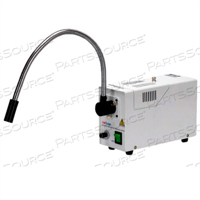 AMSCOPE 150W SINGLE GOOSENECK FIBER OPTIC ILLUMINATOR, WHITE by United Scope AMSCOPE 150W SINGLE GOOSENECK FIBER OPTIC ILLUMINATOR, WHITE by United Scope