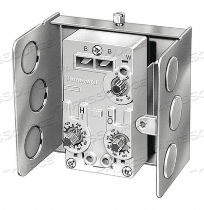 HIGH AND LOW LIMIT AQUASTAT CONTROLLER WITH HIGH LIMIT 10 F FIXED, LOW LIMIT: 10-25 F ADJ. DIFFERENT by Honeywell