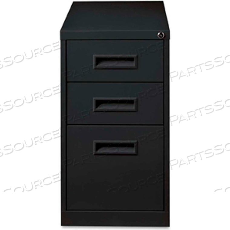 LORELL BOX/BOX/FILE MOBILE PEDESTAL FILE, 15"W X 19"D X 28"H, BLACK by S.P. Richards Company