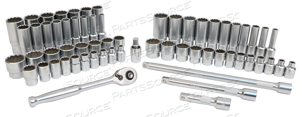 84-PIECE 1/2” DRIVE MM AND SAE SOCKET SET by Wiha Tools 84-PIECE 1/2” DRIVE MM AND SAE SOCKET SET by Wiha Tools