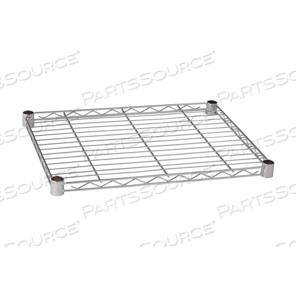 WIRE SHELF, 48 IN X 24 IN, 1 SHELVES, SPLIT SLEEVE, 800 LB LOAD CAPACITY, DRY, STEEL by Approved Vendor