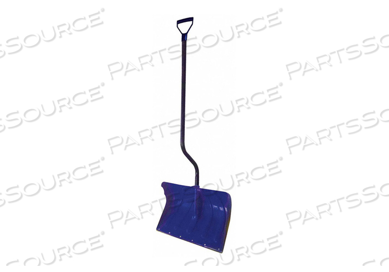 SNOW SHOVEL, BLADE MATERIAL PLASTIC, STEEL, BLADE WIDTH 19 11/16 IN, BLADE HEIGHT 13 IN, HANDLE LENGTH 39 IN, HANDLE MATERIAL STEEL, D GRIP, by Westward