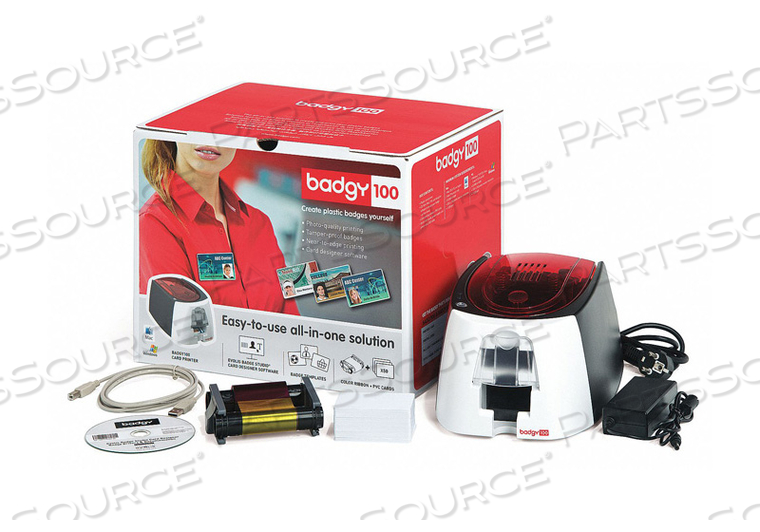 ID CARD PRINTER 30 MIL 5-25/32 IN H by Badgy