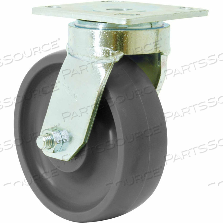 48 SERIES 4" GT WHEEL SWIVEL CASTER WITH FACE CONTACT BRAKE 