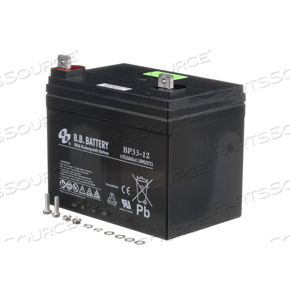 BATTERY, SEALED LEAD ACID, 12V, 33 AH, NB 