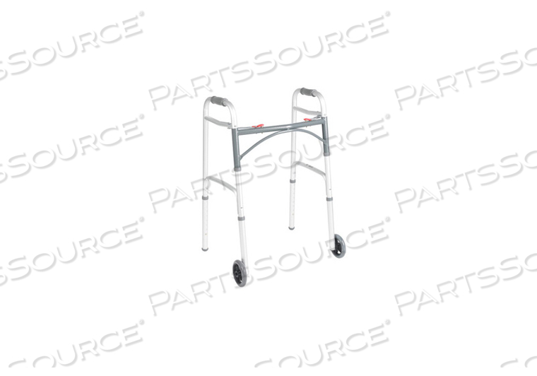 DELUXE FOLDING WALKER, 350 LB, 24 IN, 7.5 LB, TWO BUTTON by Drive/DeVilbiss Healthcare, Inc