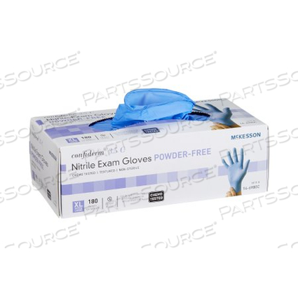 CONFIDERM® 3.5C NITRILE GLOVES, EXTRA-LARGE, BLUE (180 PER BOX) by McKesson