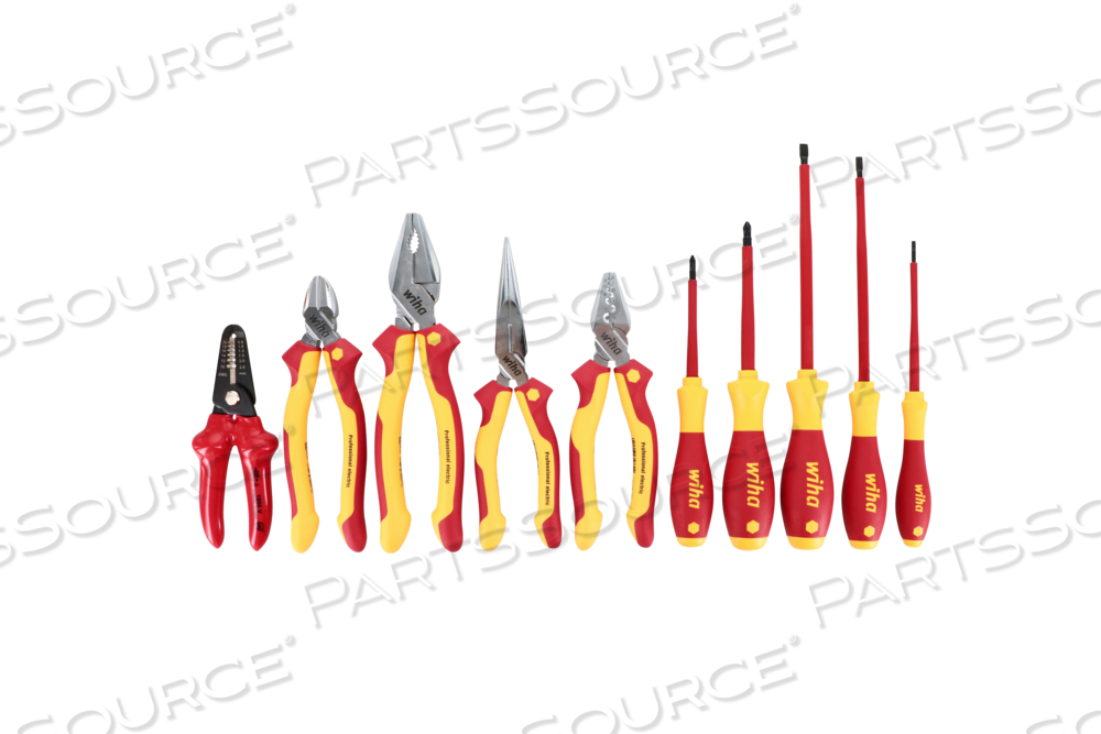 10 PIECE INSULATED PLIERS AND SCREWDRIVER SET by Wiha Tools