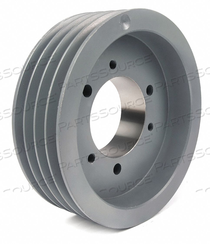 STANDARD V-BELT PULLEY, BUSHED BORE, 4 GROOVE, 5 IN OD, FOR 3V/3VX BELT SECTION by TB Wood's