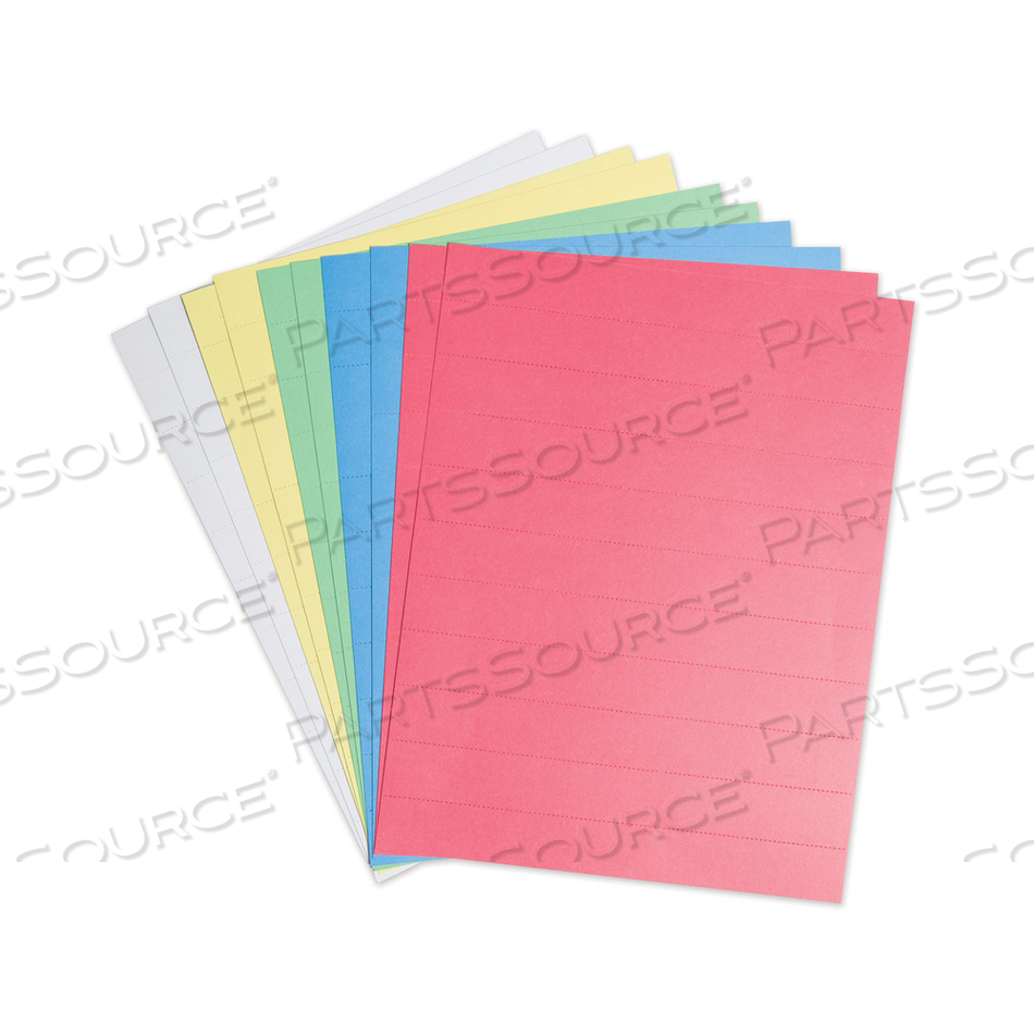 DATA CARD REPLACEMENT SHEET, 8.5 X 11 SHEETS, PERFORATED AT 1", ASSORTED by U Brands DATA CARD REPLACEMENT SHEET, 8.5 X 11 SHEETS, PERFORATED AT 1", ASSORTED by U Brands