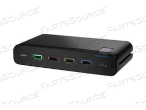UNIVERSAL SECURE DUAL-HEAD, 2ND GENERATION, KVM / AUDIO SWITCH, 4 X KVM / AUDIO, 1 LOCAL USER, DESKTOP, TAA COMPLIANT by Belkin