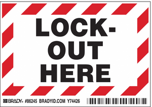 MACHINE/EQUIPMENT LABEL ENGLISH PK5 by Brady Americas