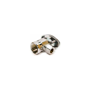 1/2"CHROME-PLATED COMPR. FIP INLET X 3/8"O.D. MULTI-TURN ANGLE VALVE - LEAD FREE by Brasscraft