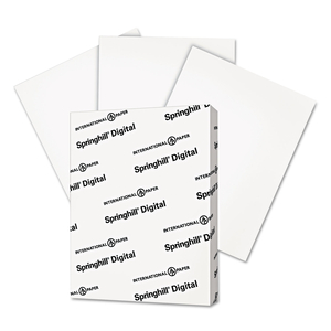 DIGITAL VELLUM BRISTOL WHITE COVER, 67 LB BRISTOL WEIGHT, 8.5 X 11, VELLUM WHITE, 250/PACK by Springhill