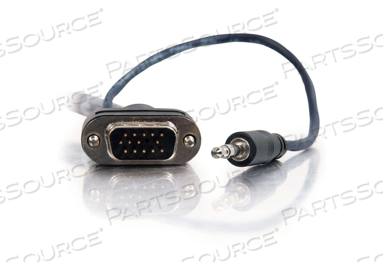 15FT 26/30 AWG HD15 MALE/MALE SHIELDED VGA ROUNDED LOW PROFILE AUDIO/VIDEO CABLE - BLACK by Legrand AV (C2G) 15FT 26/30 AWG HD15 MALE/MALE SHIELDED VGA ROUNDED LOW PROFILE AUDIO/VIDEO CABLE - BLACK by Legrand AV (C2G)