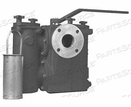 DUPLEX STRAINER 304 SS 2 FLANGED BUNA-N by Mueller Steam Specialty