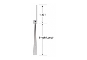 NYLON BRUSHSEAL 2 STR X 2  14 FT by American Garage Door Supply