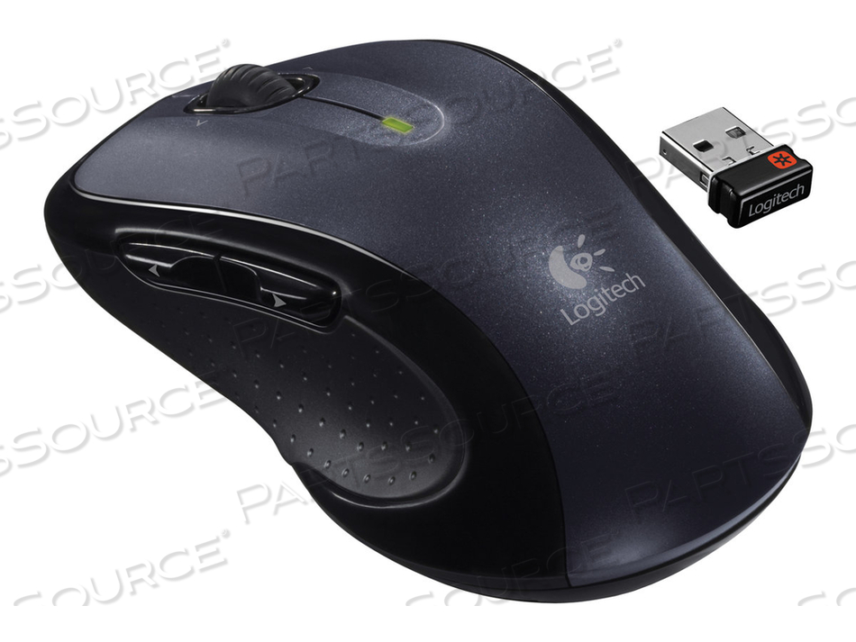 RIGHT HANDED WIRELESS MOUSE, 7 BUTTONS, BLUE, 4.95 IN X 2.7 IN X 7.55 IN by Logitech RIGHT HANDED WIRELESS MOUSE, 7 BUTTONS, BLUE, 4.95 IN X 2.7 IN X 7.55 IN by Logitech
