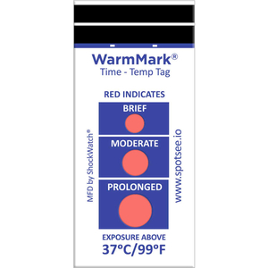 SPOTSEE WARMMARK 37/99F 3-WINDOW TIME TEMPERATURE INDICATORS, 100/BOX by Shockwatch Inc
