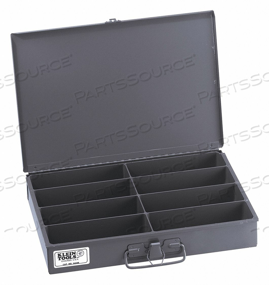 MID-SIZE PARTS-STORAGE BOX, 8-COMPARTMENT by Klein Tools