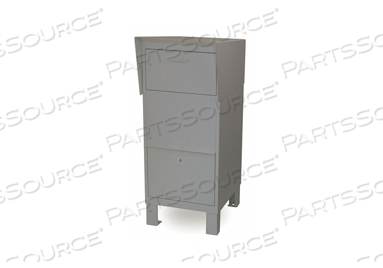 COURIER AND COLLECTION BOX - GRAY, PRIVATE ACCESS by Salsbury Industries COURIER AND COLLECTION BOX - GRAY, PRIVATE ACCESS by Salsbury Industries