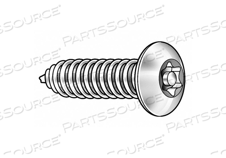 TAMPER RESISTANT SCREW, HEAD TYPE BUTTON, FINISH PLAIN, MATERIAL 18-8 STAINLESS STEEL, SCREW SIZE #8, FASTENER LENGTH 1 1/2 IN, HEAD WIDTH 0 by Tamperproof Screw Company, Inc. TAMPER RESISTANT SCREW, HEAD TYPE BUTTON, FINISH PLAIN, MATERIAL 18-8 STAINLESS STEEL, SCREW SIZE #8, FASTENER LENGTH 1 1/2 IN, HEAD WIDTH 0 by Tamperproof Screw Company, Inc.